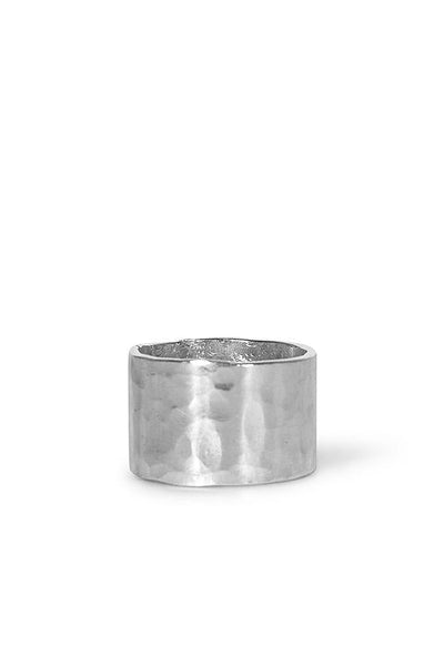 Alouette Design
 Wide Hammered - Silver