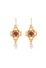 Ben Amun Bezel Earring - Gold