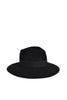 Sarah J Curtis Wool Fedora - Black