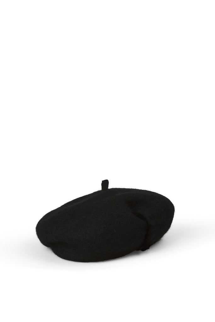 Sarah J Curtis Wool Beret - Black