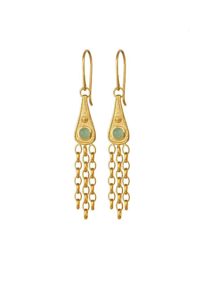 Temple Of The Sun Talis Earring - Gold