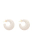 Vanessa Baroni Moon Earring - White
