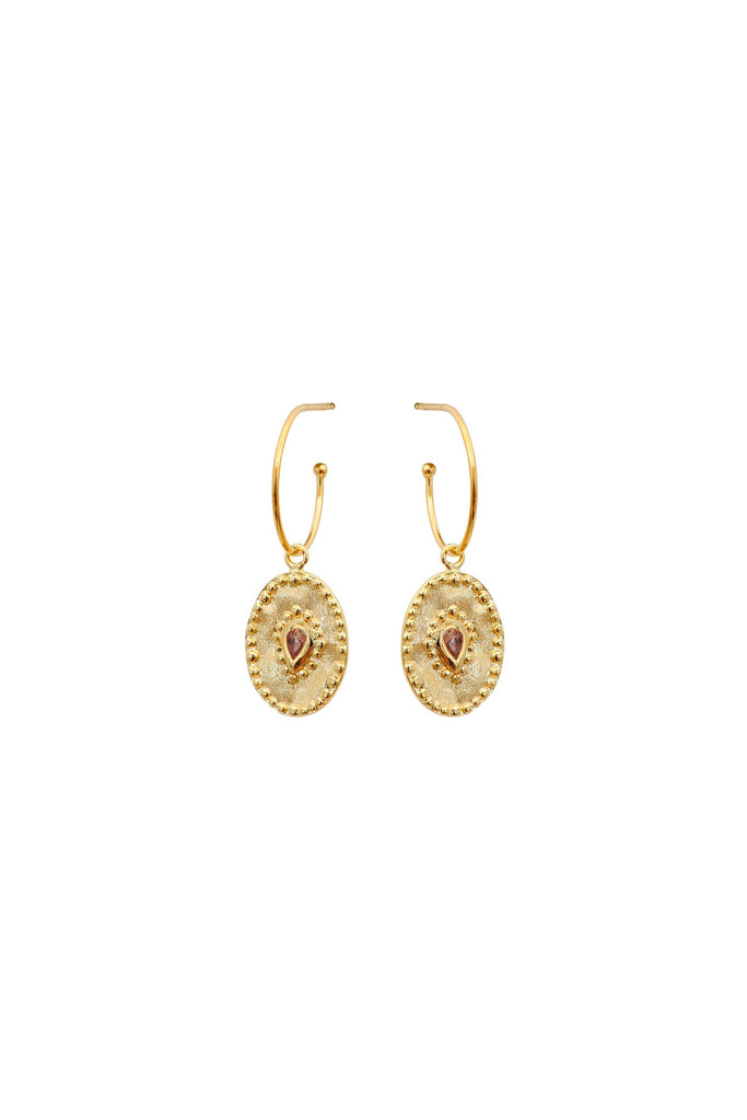 Louise Hendricks Verine Hoops - Burgundy