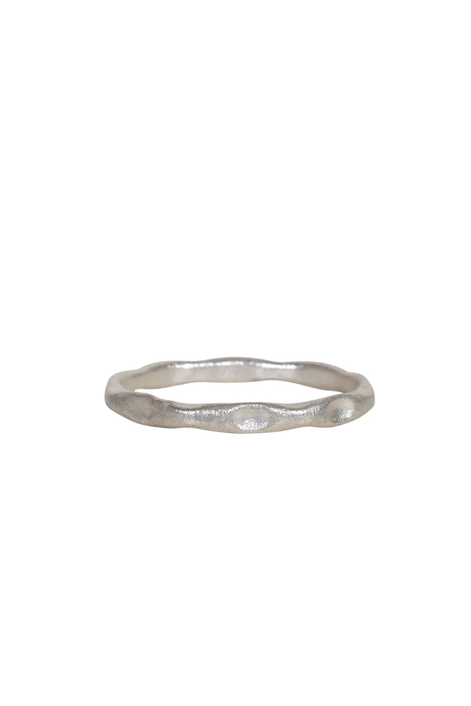Alouette Design
 Hamerred Bangle - Silver