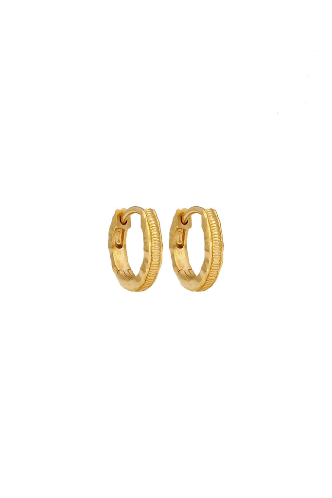 Temple Of The Sun Arete Huggies - Gold
