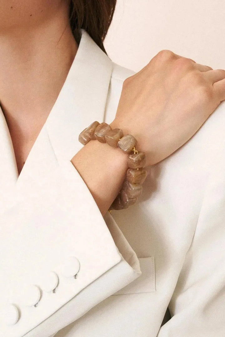 Vanessa Baroni Stone Bracelet - Blush