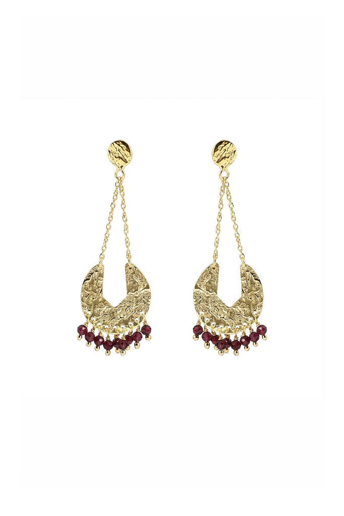 Husk Bead Earring - Gold
