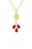 Husk Ruby Necklace - Gold