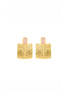 Husk Square Earring - Gold