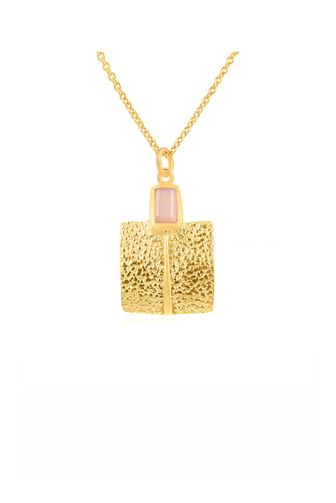 Husk Square Necklace - Gold