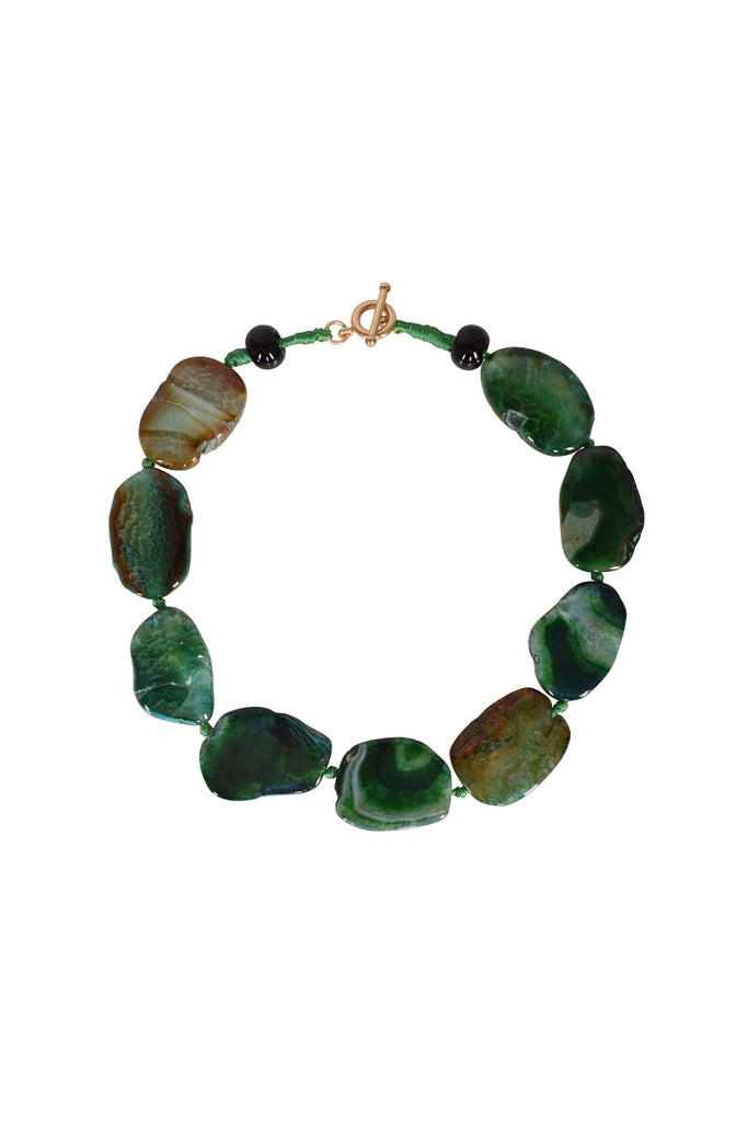 Alouette Design
 Stone Necklace - Green