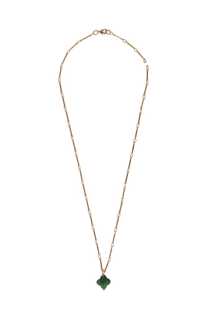 Alouette Design
 Clover Necklace - Green