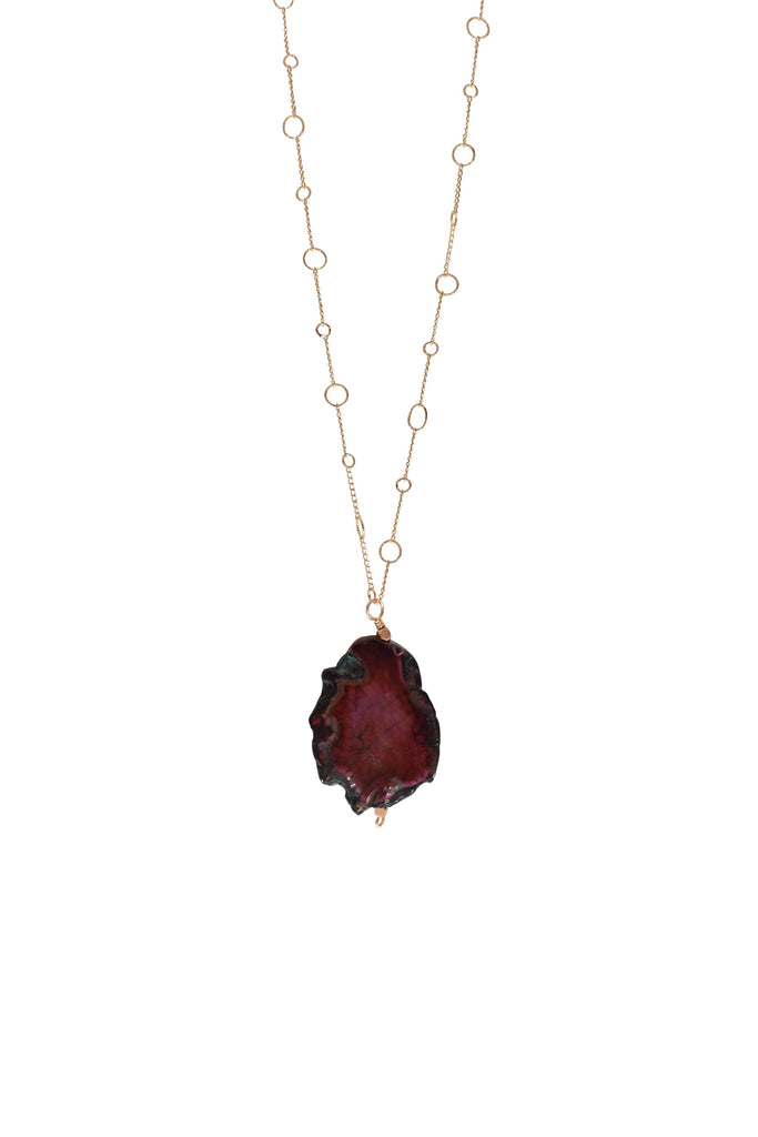 Alouette Design
 Pluma Necklace - Plum