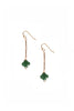 Alouette Design
 Clover Earring - Emerald