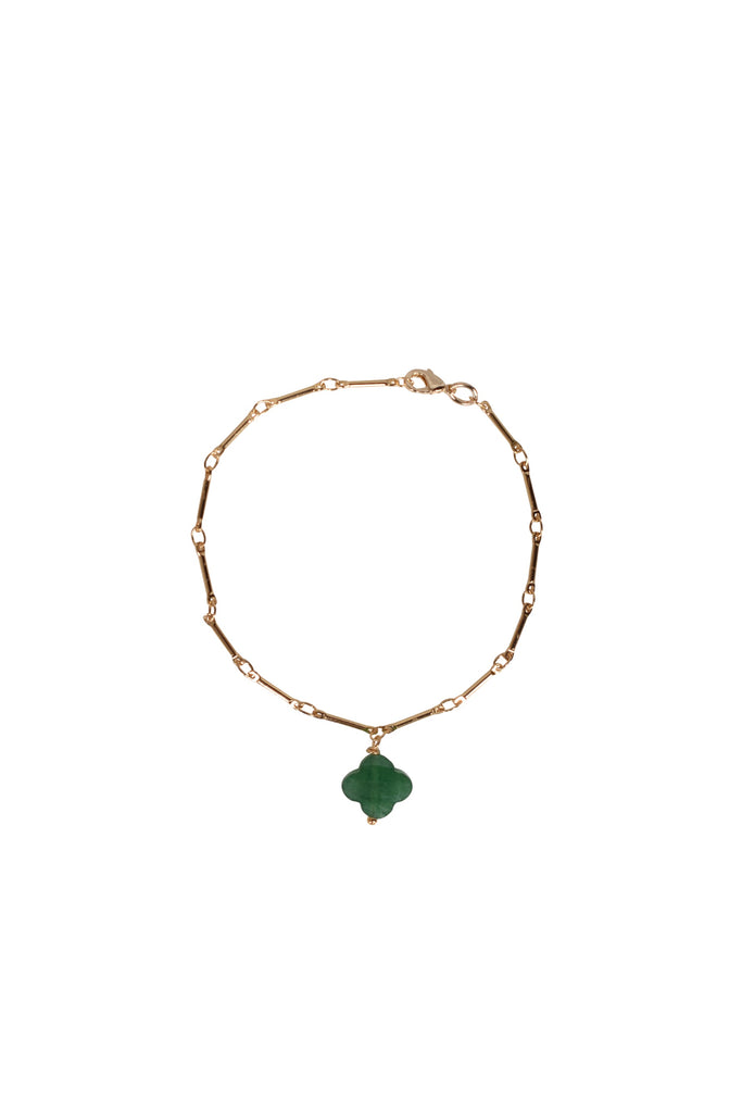 Alouette Design
 Clover Bracelet - Emerald