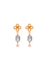 Ben Amun Flower Earrings - Gold