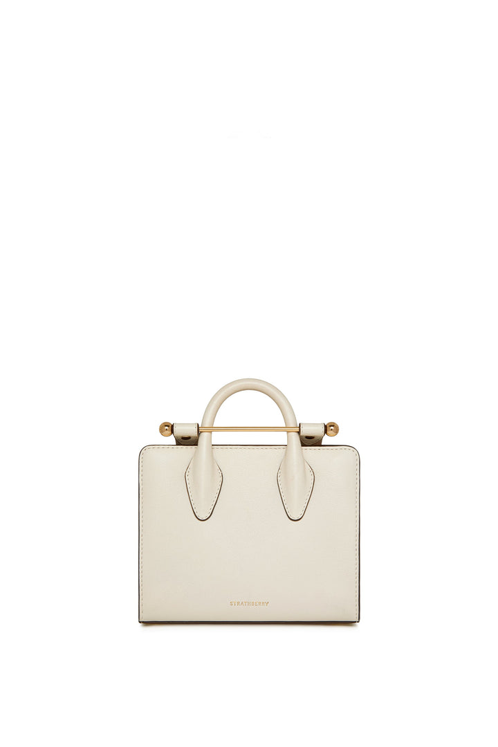 Strathberry Nano Tote - White
