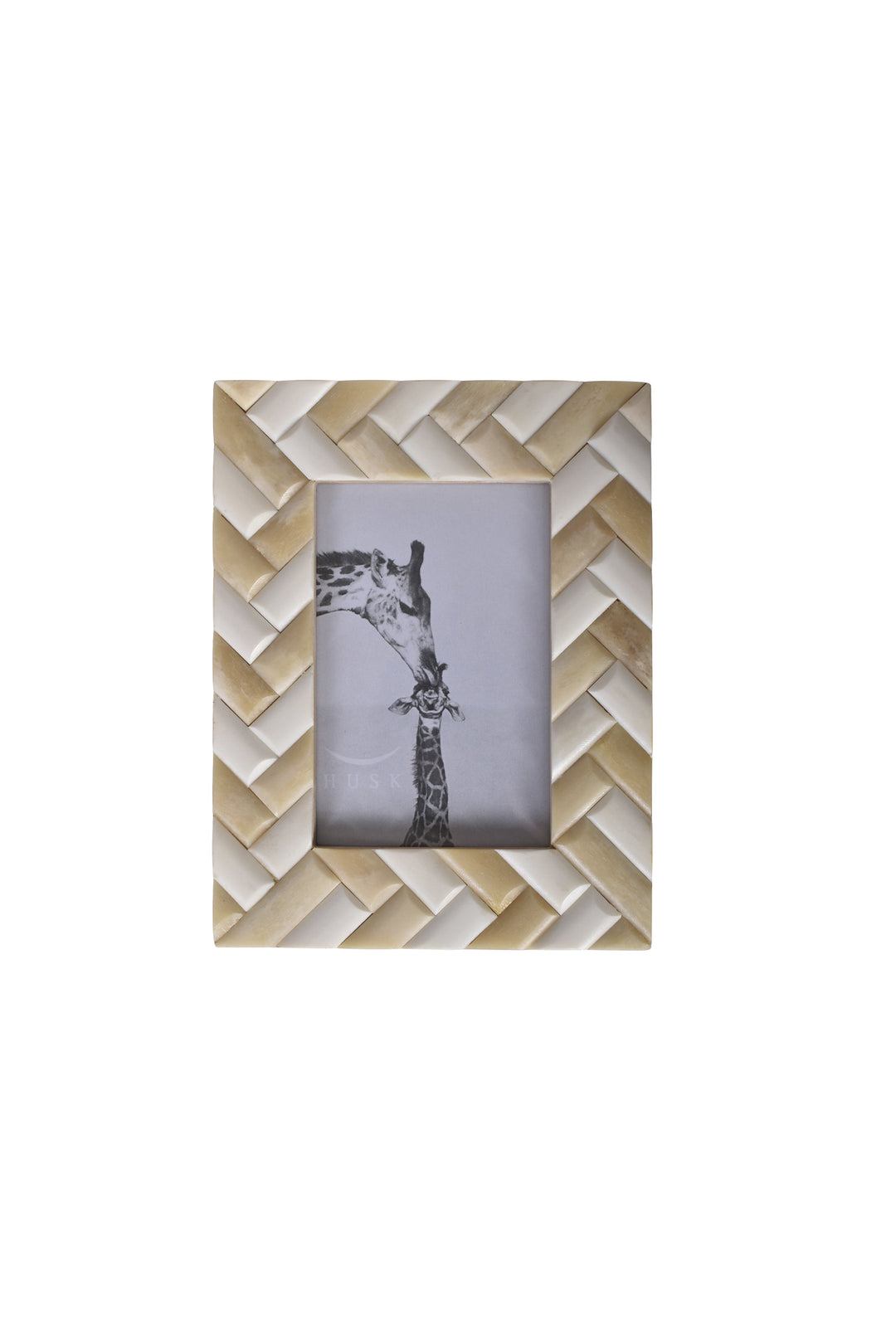 Husk Antique Frame Basket Weave- White