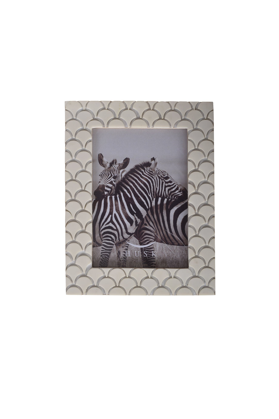 Husk Resin Frame Scallop - Ivory