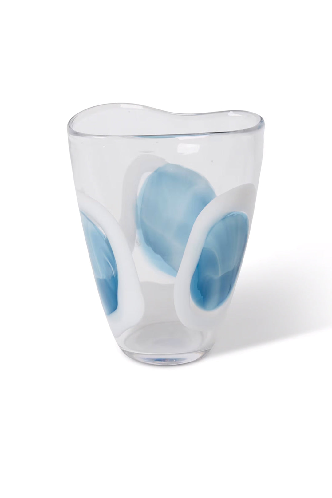 Husk Carina Vase - Blue white