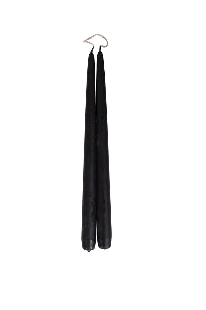 Husk Taper Candle - Black