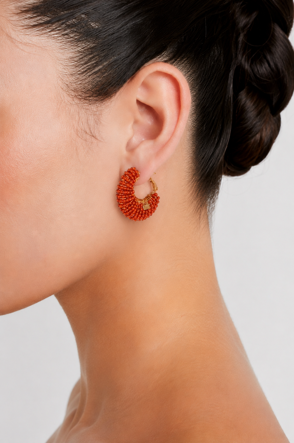 Gas Bijoux Izzia Hoops - Red