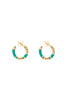 Aurelie Bidermann  Positano Mini Hoops - Emerald