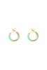 Aurelie Bidermann Positano Mini Hoops - Turquoise