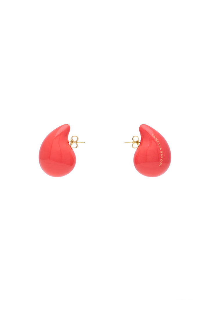 Vanessa Baroni Drop Earrings - Red