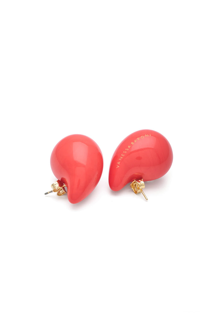 Vanessa Baroni Drop Earrings - Red
