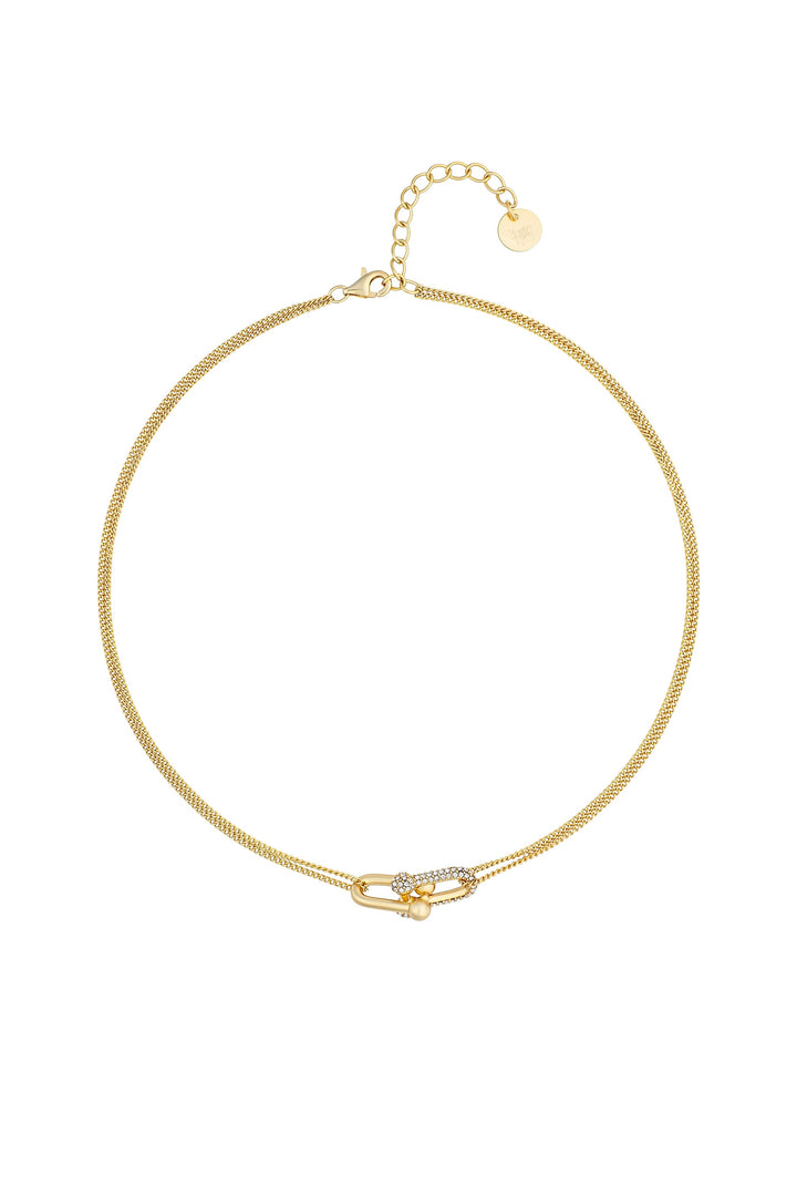 Kitte Baby Bond Pave Necklace - Gold