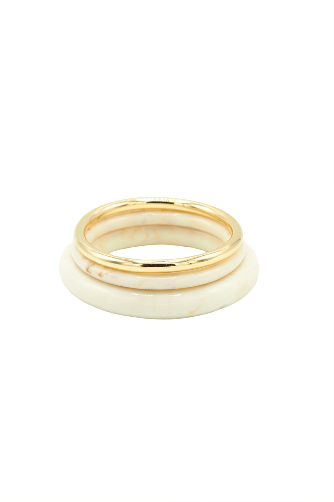 Sita Nevado Discs Bangle Set - White