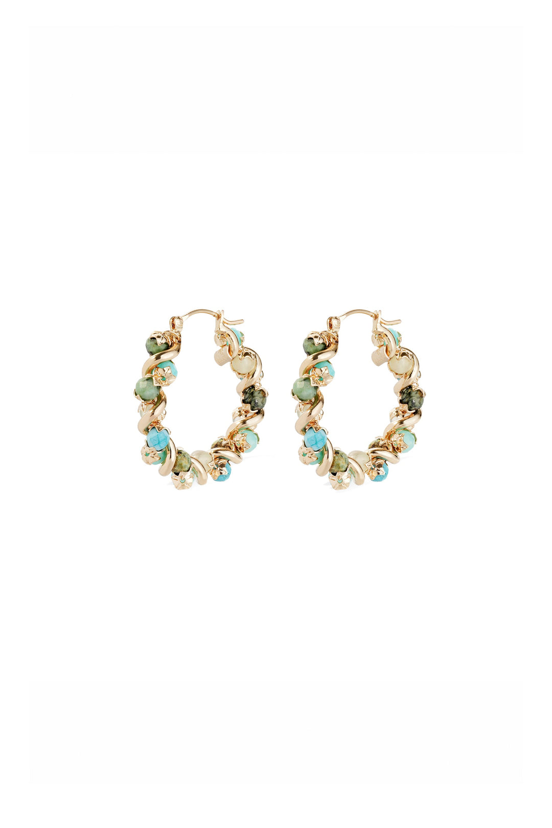 Gas Bijoux Eurydice Hoops - Blue