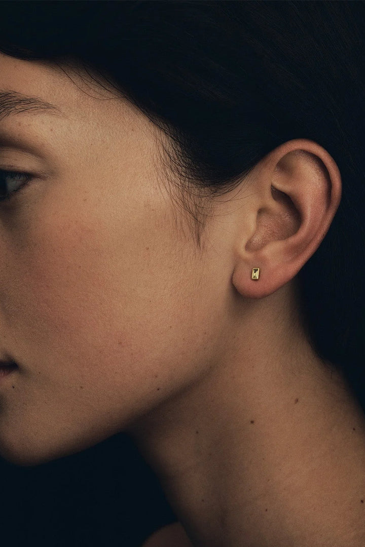 Temple Of The Sun Leda Studs - Gold