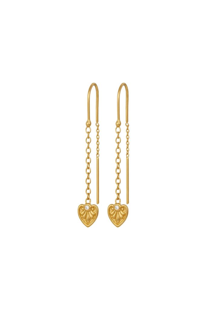Temple Of The Sun Silph Earrings - Gold