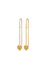 Temple Of The Sun Silph Earrings - Gold