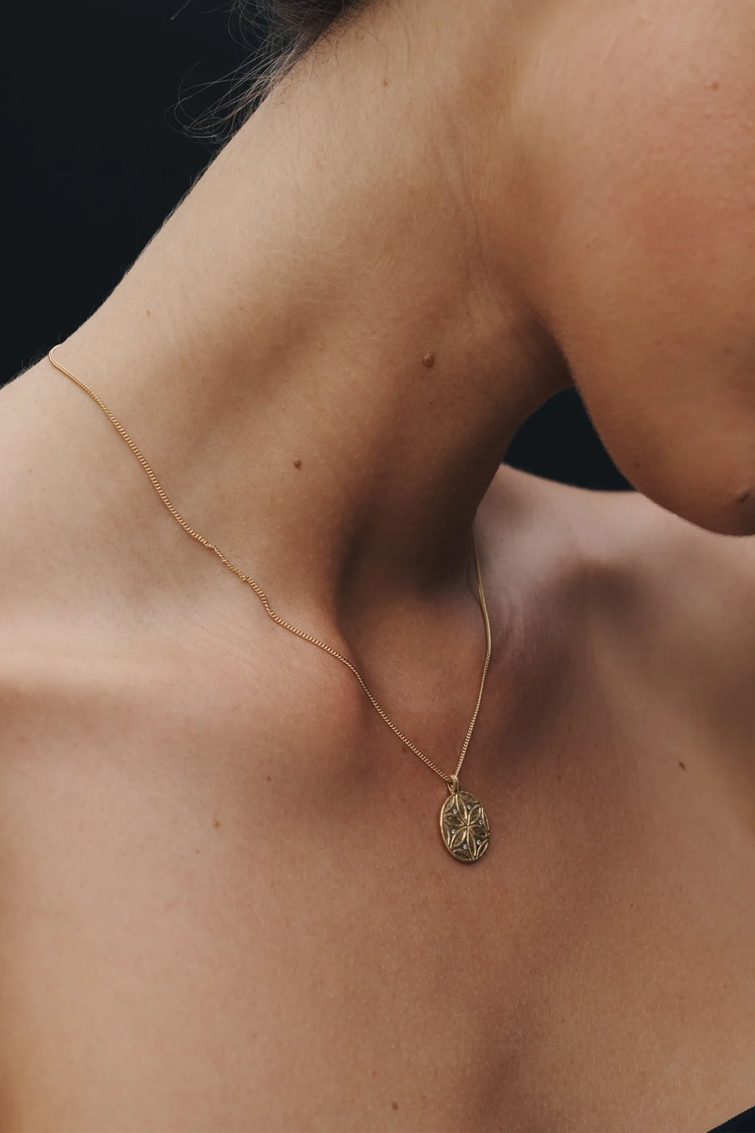 Temple Of The Sun Seed Of Life Necklace - Gold