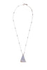Alouette Design Blue Lace Agate Pendant Necklace - Blue