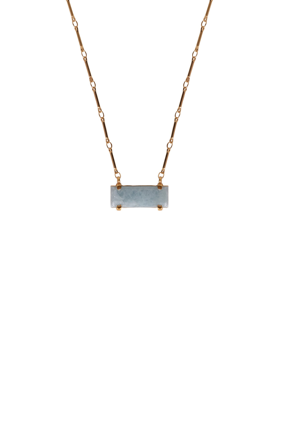 Alouette Design Bar Pendant Necklace - Blue