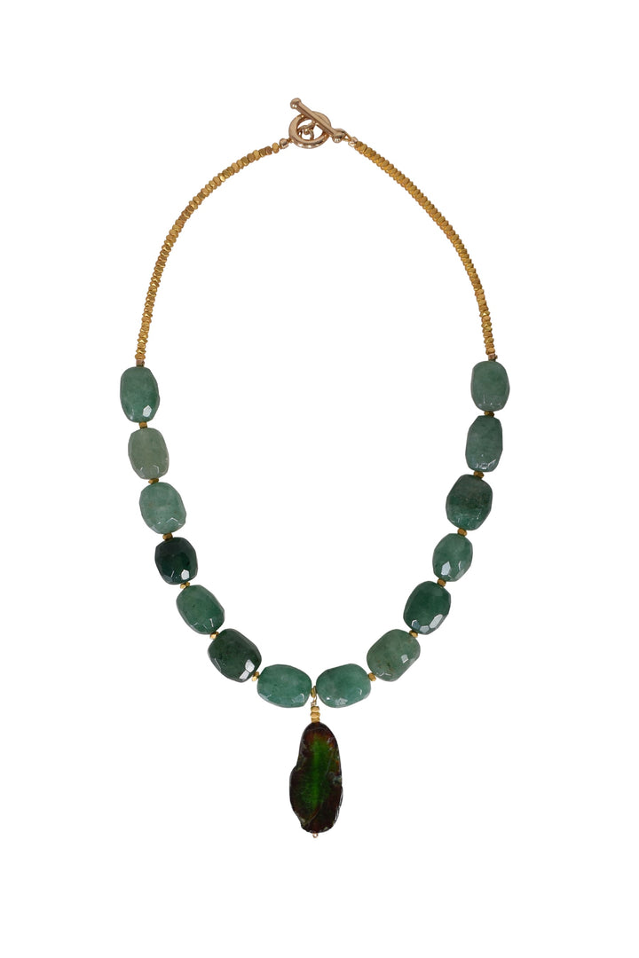 Alouette Design Penny Necklace - Emerald
