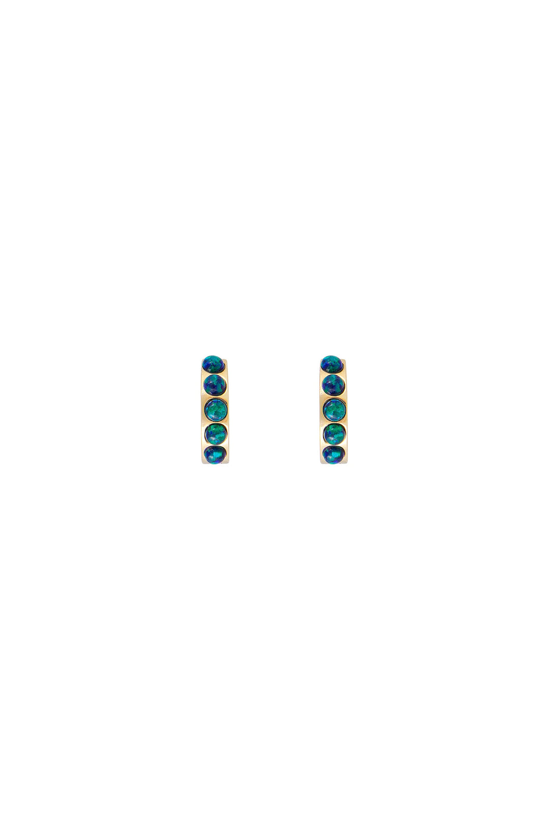 Fairley Jade Opal Huggies