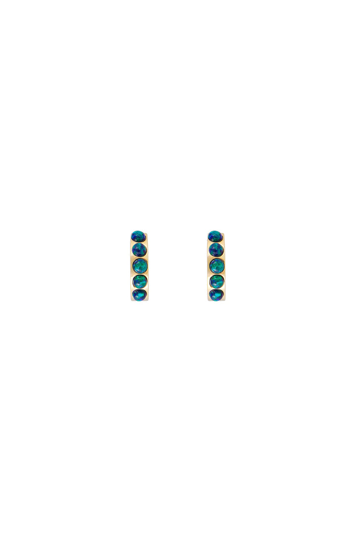 Fairley Jade Opal Huggies
