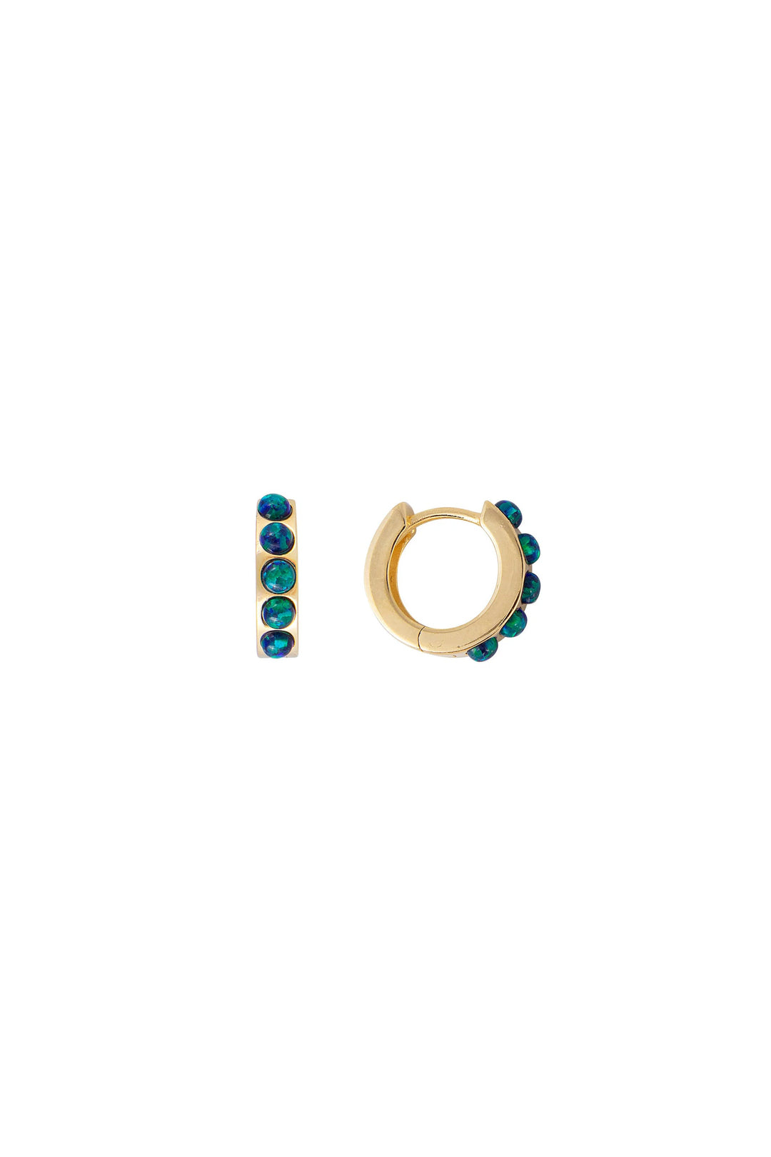 Fairley Jade Opal Huggies