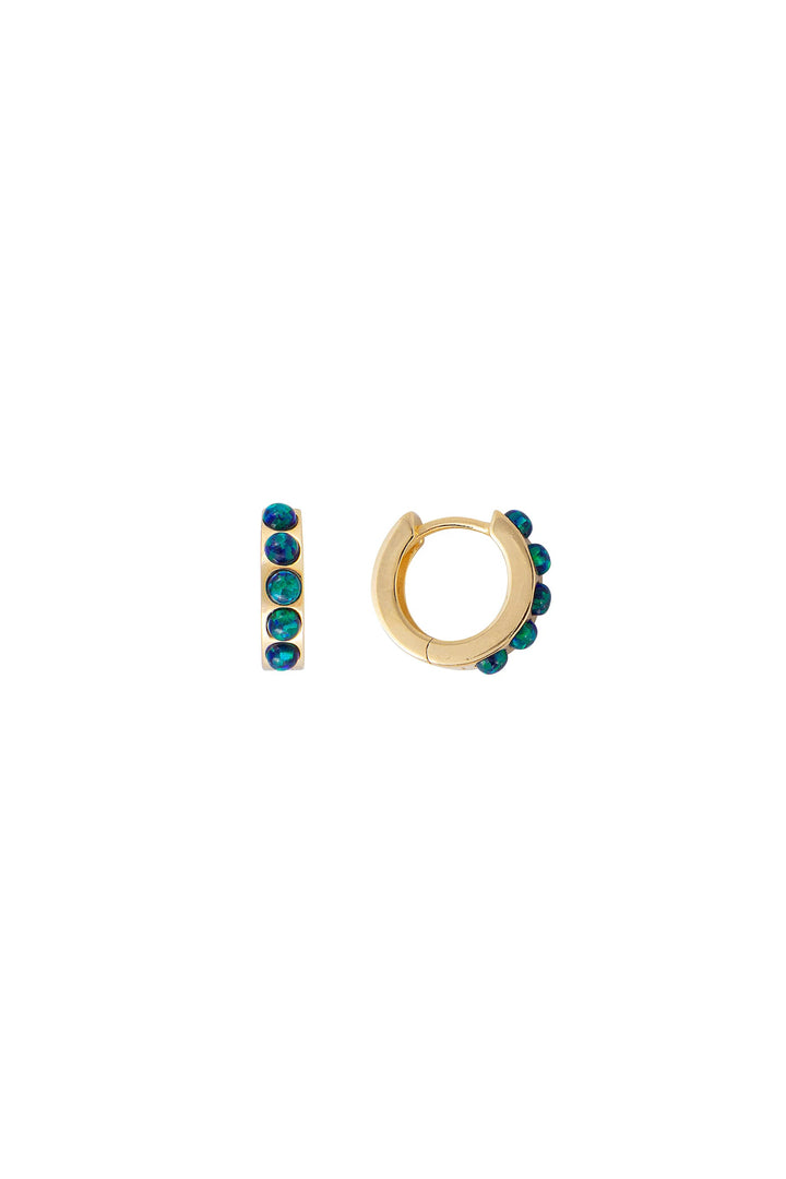 Fairley Jade Opal Huggies