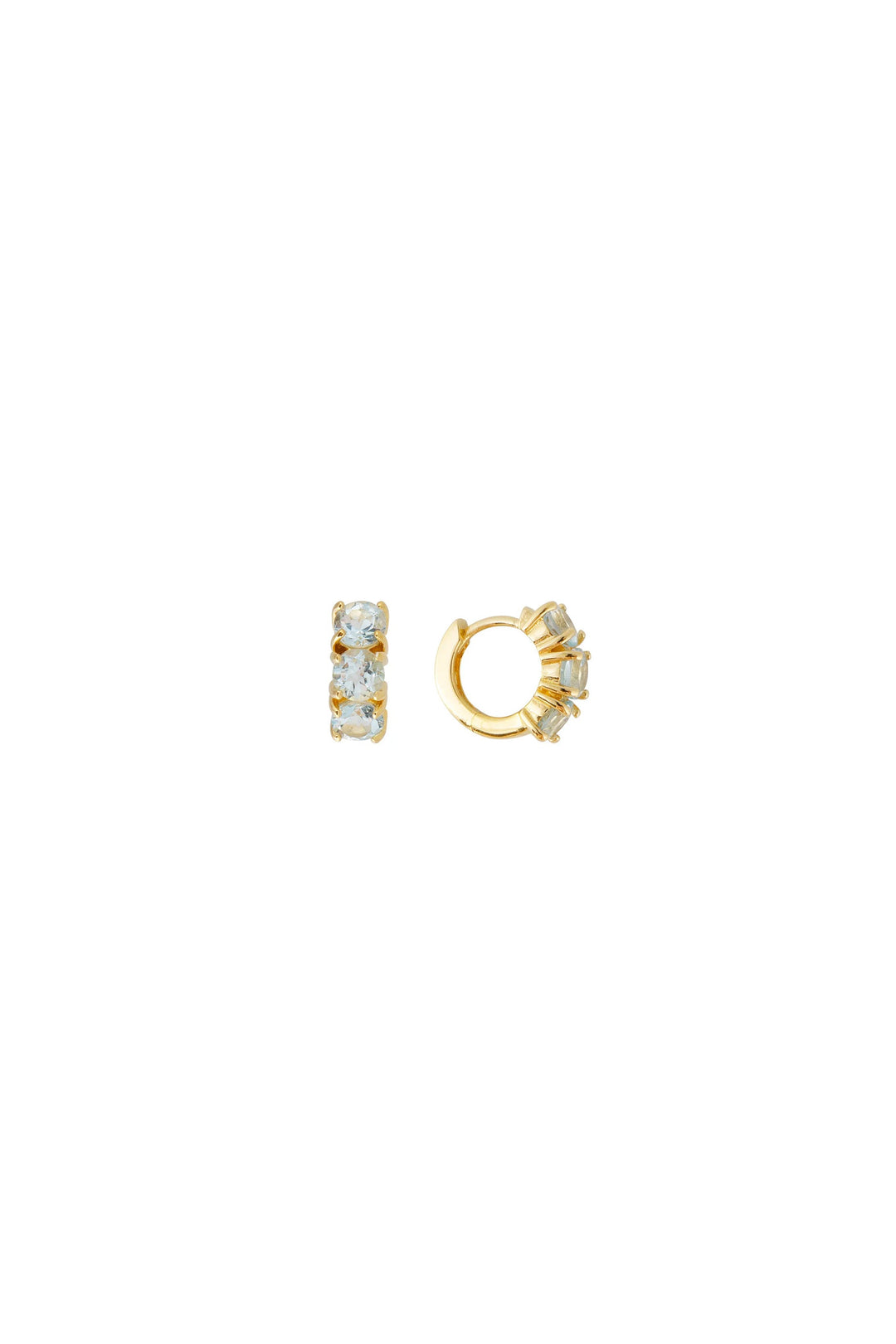 Fairley Blue Topaz Huggies