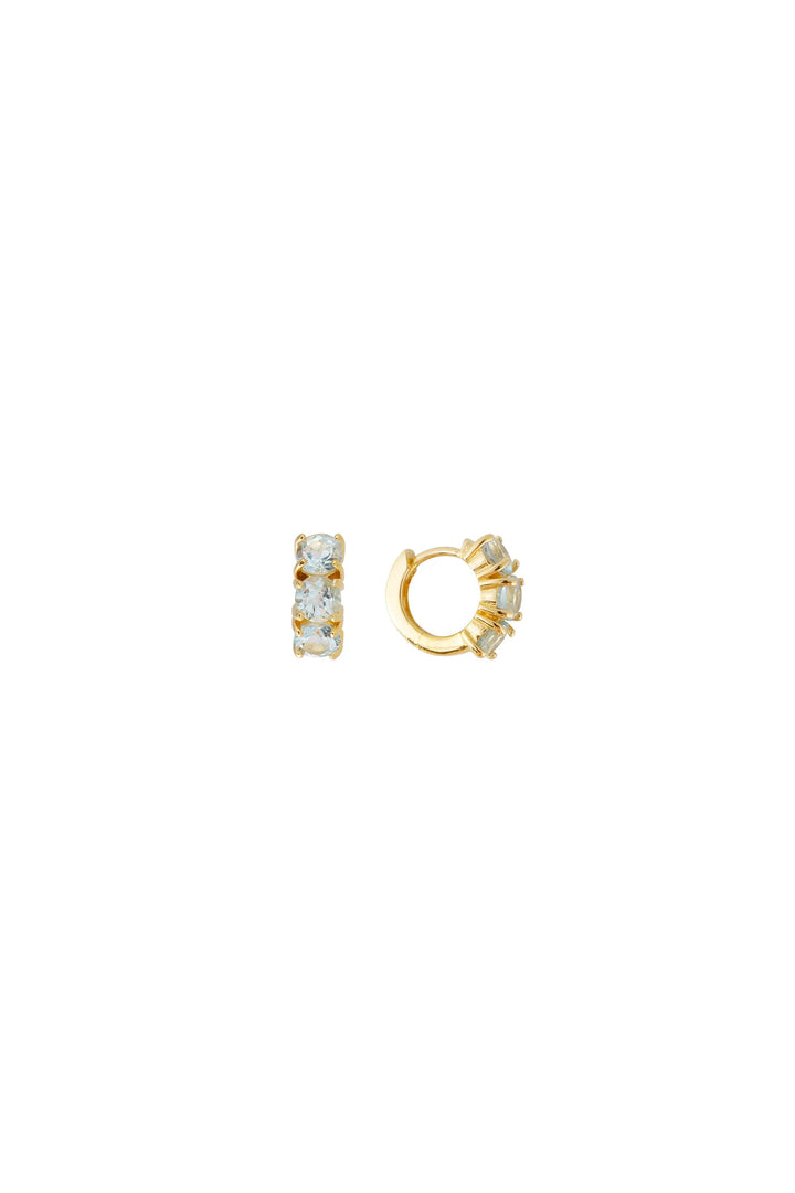 Fairley Blue Topaz Huggies