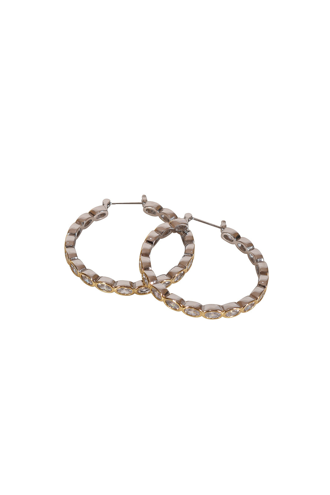 Husk Kate Two-Tone Hoops