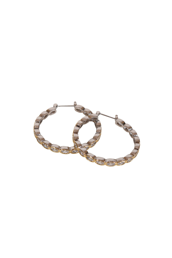 Husk Kate Two-Tone Hoops
