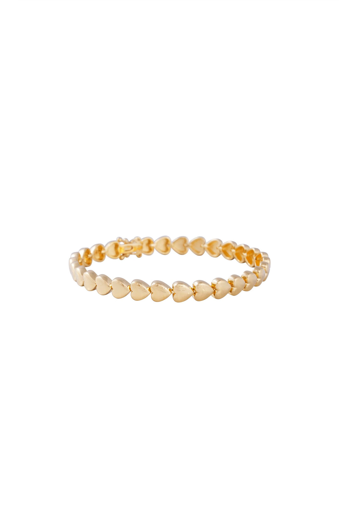 Fairley Golden Heart Tennis Bracelet