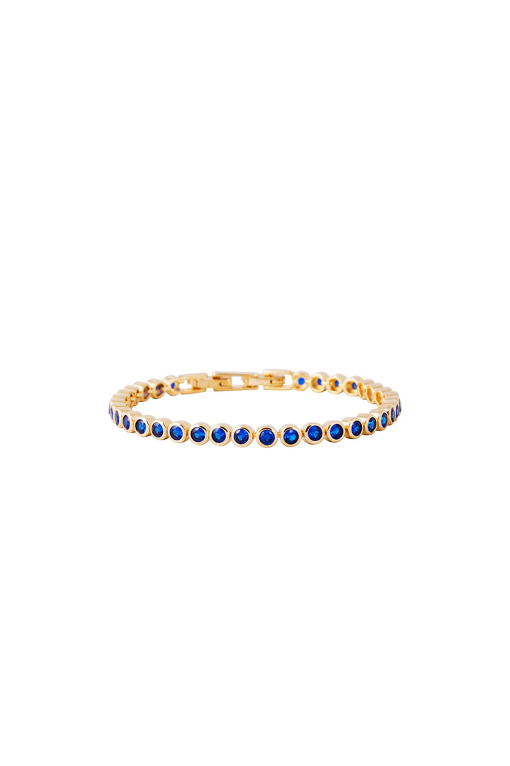 Fairley Blue Bezel Set Tennis Bracelet
